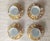 Italian 1990s Emilio Bergamin Taitu Diva Gold Dot Demitasse Set- 8 Pieces For Sale - Image 3 of 6