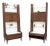 1960s Pair of Mid Century Walnut Bookcase by Kipp Stewart for Glenn of California For Sale