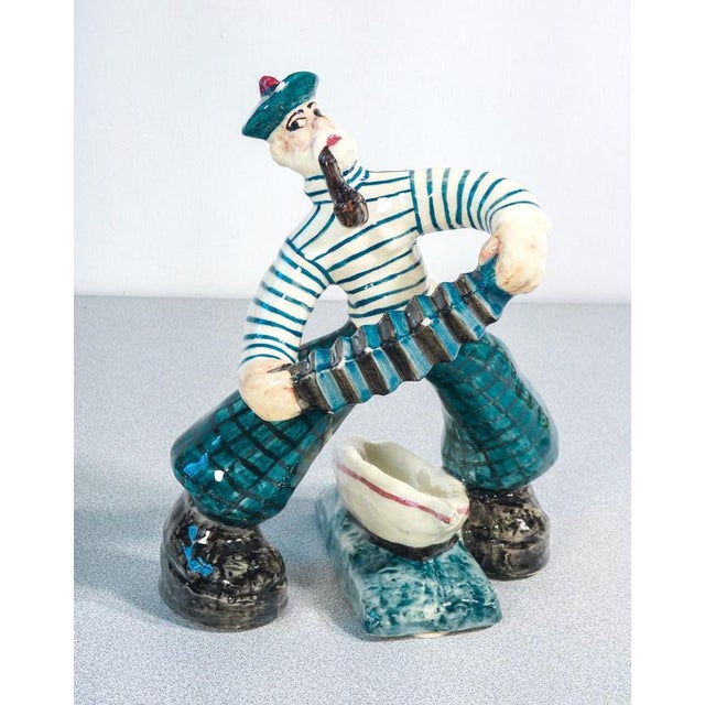 Ceramic Sailor Sculpture from C.A.S.A. Aretini, 1950s For Sale - Image 14 of 18