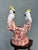 1970s Vintage Italian Majolica Ceramic Cockatoo Planter on a Branch Stump For Sale - Image 5 of 9