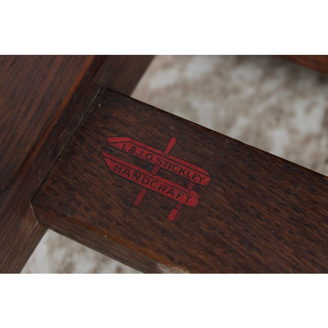 Antique L & j.g. Stickley Mission Oak Rocking Chair For Sale - Image 18 of 18