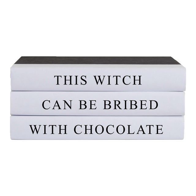 Decorative Books - Quote Book Stack - "This Witch" For Sale