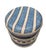 Chic Italian Contemporary Striped Ceramic Garden Stool / Side Table For Sale - Image 4 of 8