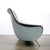Mid-Century Lady Sofa in Powder Blue Velvet Mohair & Brass Legs by Marco Zanuso For Sale - Image 12 of 16