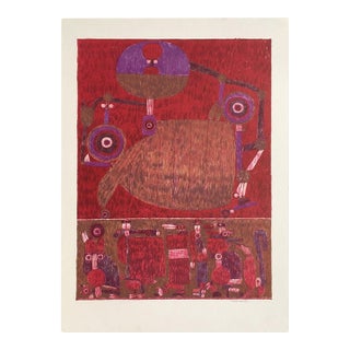 1972 Pierre Courtin La Beauce À La Belle Voiture Signed Lithograph For Sale