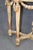 Stone 19th Century French Louis XVI Style Distressed Demilune Marble Top Console Table For Sale - Image 7 of 15