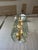 1970s Modernist Graduated Beveled Glass Chandelier With Brass Accents, 16 Panels For Sale - Image 9 of 10