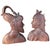 Ottoman Empire Busts in Hand-Carved Wood, Set of 2 For Sale - Image 10 of 10