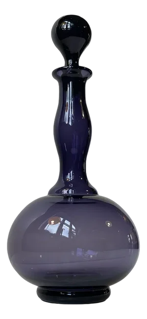 Mid-Century Purple Art Glass Decanter by Jacob E. Bang for Holmegaard, 1950s