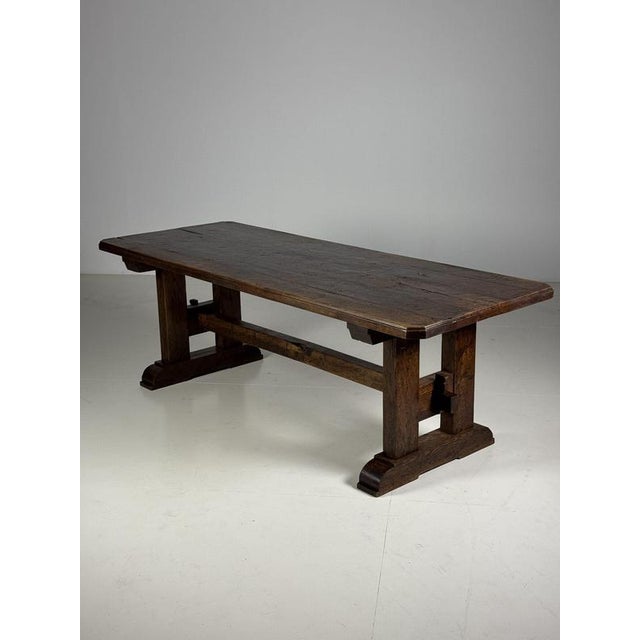 Belgian Monastery Table in Oak For Sale - Image 12 of 18