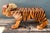 Wood Vintage Handcrafted Wood and Jute Tiger Stool For Sale - Image 7 of 16