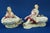 Ceramic Large 19th Century Rococo Salt Shakers with Figures in Polychrome, Vitrified Porcelain from Meissen, Germany, Set of 2 For Sale - Image 7 of 18