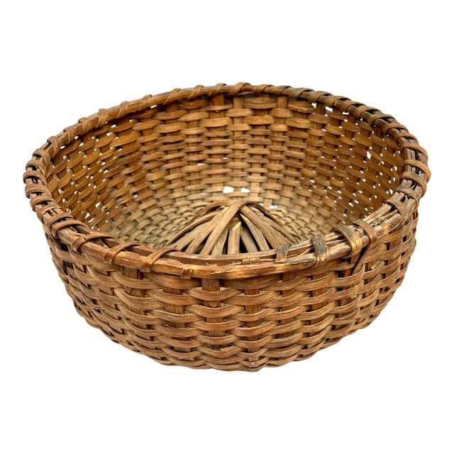 Mid 20th Century Vintage French Boulangerie Proofing Basket For Sale