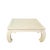 Lane Furniture Lane Ming Style Cream Crackle Square Coffee Table, 36.5", Circa 1990 For Sale - Image 4 of 11