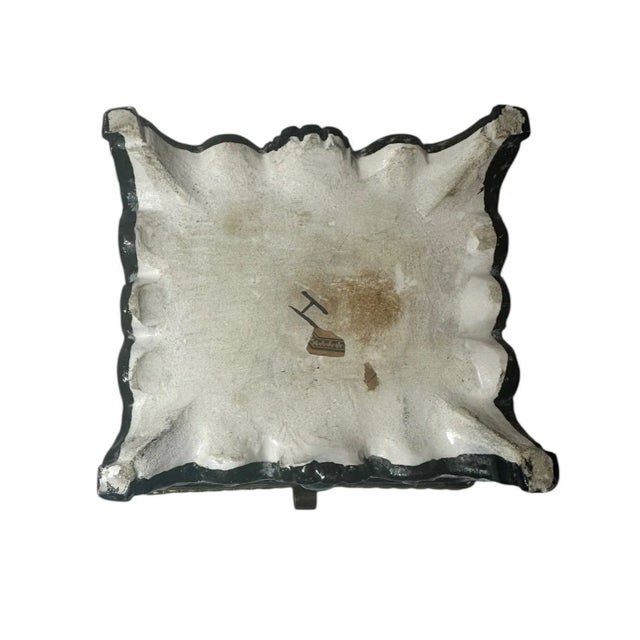 Late 19th Century French Majolica Trinket Box With Cherubs For Sale - Image 10 of 11