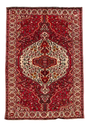 Mid 20th Century Vintage Persian Rug, 7' 0" X 9' 10"