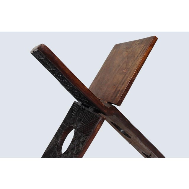 Vintage Hand-Carved Islamic Quran Stand, 1930s For Sale - Image 12 of 18