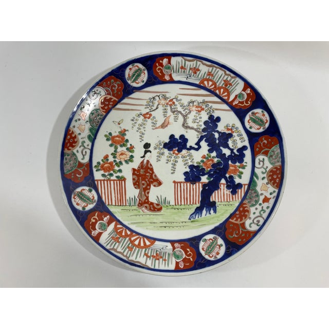 Imari Porcelain Late 19th Century Meiji Period Japanese Imari Charger Platter For Sale - Image 4 of 18