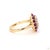Ruby Red 5.28 Carat Old European Cut Diamond Ruby Gold Ring, Size 6.5 For Sale - Image 8 of 9