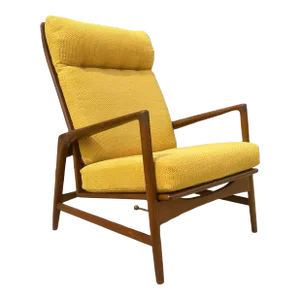 Mid-Century Modern Reclining Armchair | in the Style of Ib Kofad Larsen for Selig