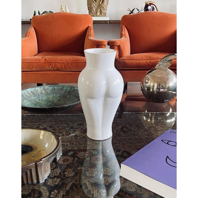 Vintage Ceramic Woman Vase, 1980s For Sale - Image 17 of 18