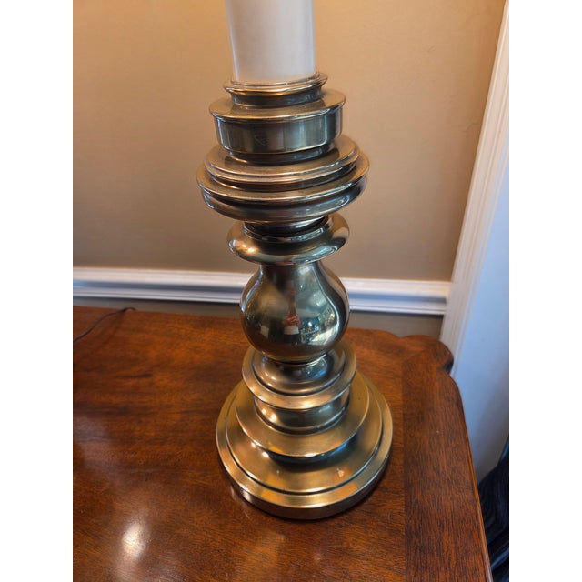 Vintage Mid Century Modern Brass Stiffel Lamps - A Pair For Sale - Image 13 of 16
