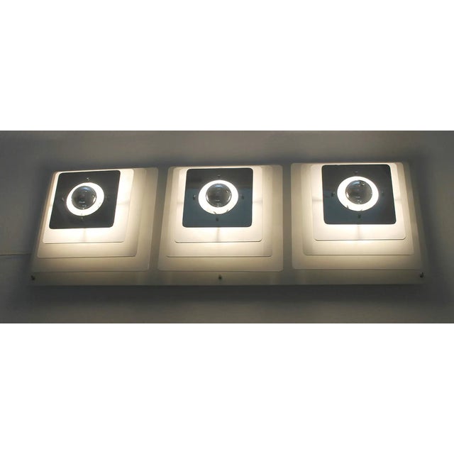 Silver Large Architectonic Wall Light from Honsel, 1970s For Sale - Image 8 of 18