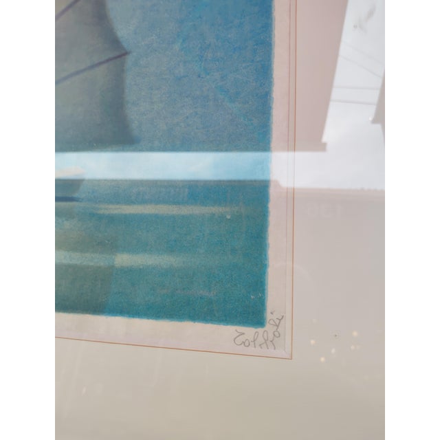 Large Lithograph by Louis Toffoli, 27/125. Lithographer and painter, born in Trieste, Italy in 1907 and died in Paris in...