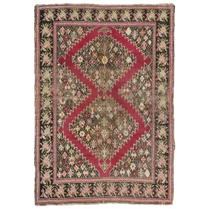 Antique Persian Karabakh Gharabagh Accent Rug - 4′2″ × 6′
