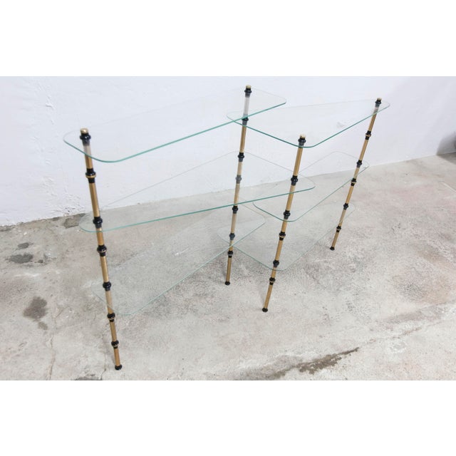 Glass and Brass Pastry Display Shelf, 1950s For Sale - Image 18 of 18