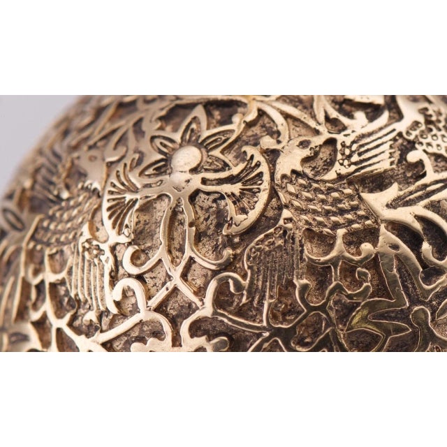 Antique Late 18th Century French Ormolu Ball-Shaped Verge Fusee Watch Desk Stand For Sale - Image 13 of 18