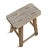 Rustic Vintage Elm Work Farm Stool For Sale - Image 3 of 12