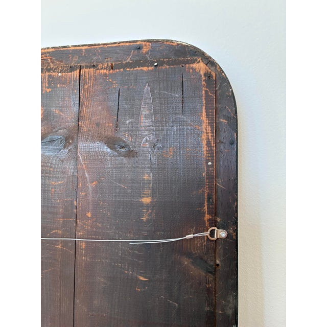 Antique French Louis Philippe Full Length Mirror – Black and Gold, Late 19th Century For Sale - Image 10 of 10