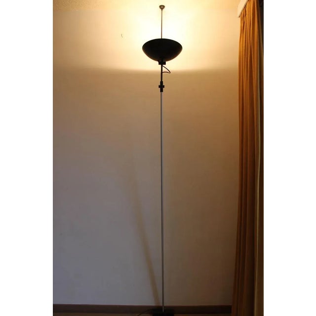 Vintage Italian Adjustable Floor to Ceiling Uplighter Lamp by René Kemna for Sirrah Gruppo Iguzzini For Sale - Image 10 of 18