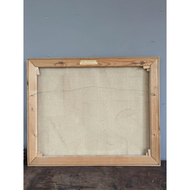 Mid-Century Modern Abstract of Seated Figures | 49.5'' x 17.5'' main image 1