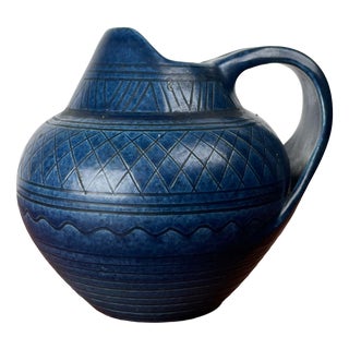 Mid-Century Modern German Studio Pottery Carafe Vase from Wilhelm Kagel, Partenkirchen, 1960s For Sale