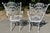 White Pair Woodard Iron Arm Chairs Andalusian Spanish Lace Pattern For Sale - Image 8 of 9