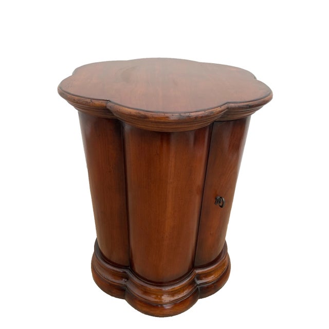 Hooker Furniture 1990s Art Deco Style Table Nightstand Cabinet and Shelf Seven Seas by Hooker Furniture For Sale - Image 4 of 13