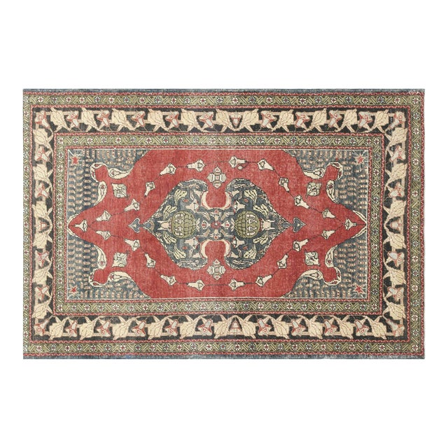 1960s Turkish Oushak Rug For Sale