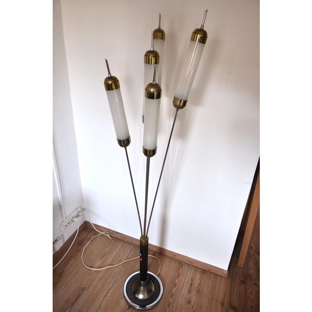 Mid-Century Italian Reeds Floor Lamp For Sale - Image 13 of 16