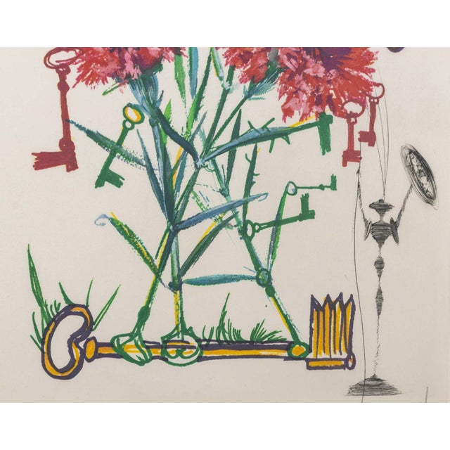 Salvador Dali "Carnation (Keys)" Etching, 1972 For Sale In New York - Image 6 of 11