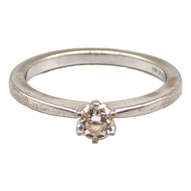 Solitaire Ring with Diamond For Sale