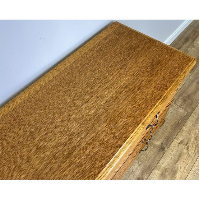 Vintage French Louis Oak Chest of 3 Drawers For Sale - Image 11 of 13