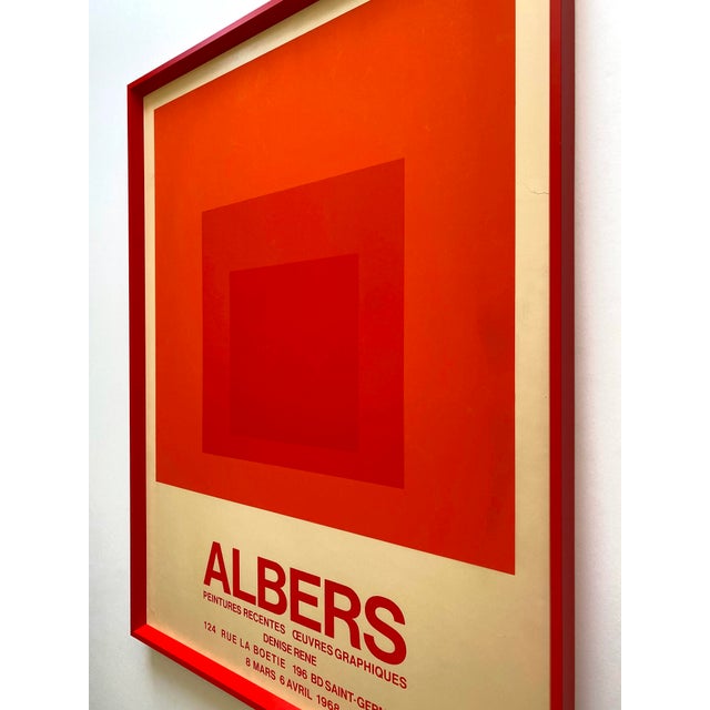 Josef Albers Vintage 1968 Mid Century Modernist Silkscreen