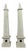 Grand Tour Faux Ivory Neo-Classical Obelisks - a Pair For Sale