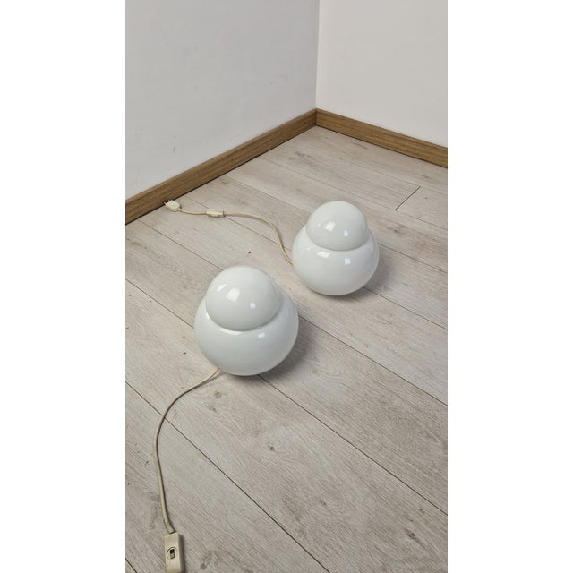 Vintage Daruma Table Lamps by Sergio Asti for Fontana Arte, 1970s, Set of 2 For Sale - Image 13 of 14