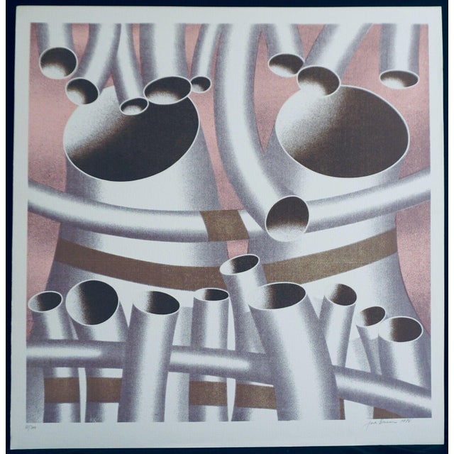 Jack Brusca Pipes Hand Signed Serigraph For Sale - Image 4 of 4