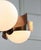 Vintage Italian Copper and Opaline Glass Chandelier For Sale - Image 11 of 18