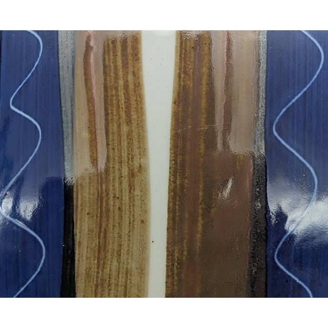 Ink Blue 1970s Dansk Neils Refsgaard Serving Platter For Sale - Image 8 of 11