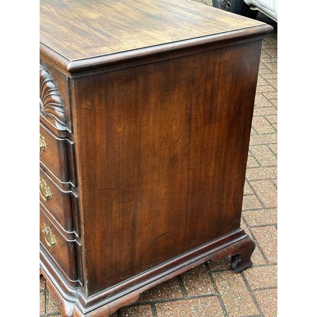 Edwardian Mahogany Desk with Brass Handles For Sale - Image 11 of 17